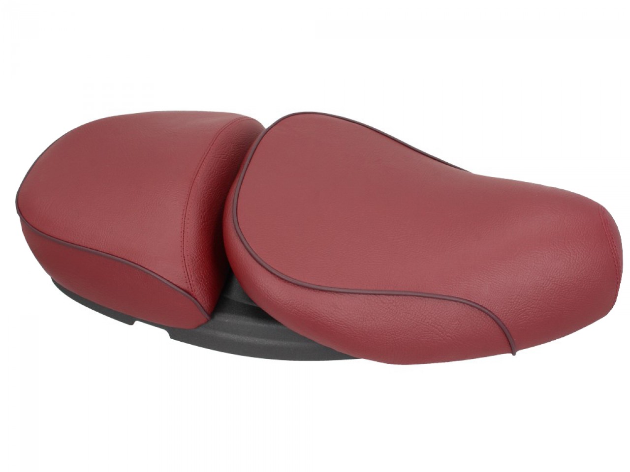 Vespa 2 posti panca in vera pelle rossa per LX 50-150cc Touring, ET2/ET4 /LX/LXV/S 50-150ccm-