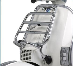 Portapacchi originale Vespa pieghevole anteriore cromato Vespa PX